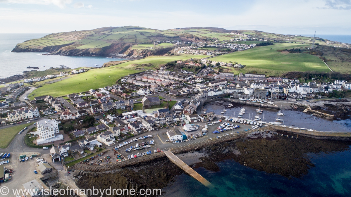 Port St Mary Isle of Man by Drone