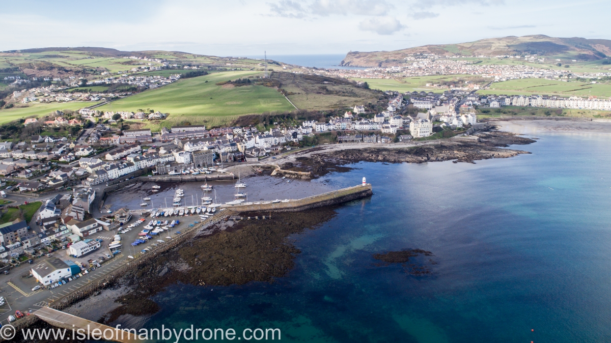 Port St Mary Isle of Man by Drone